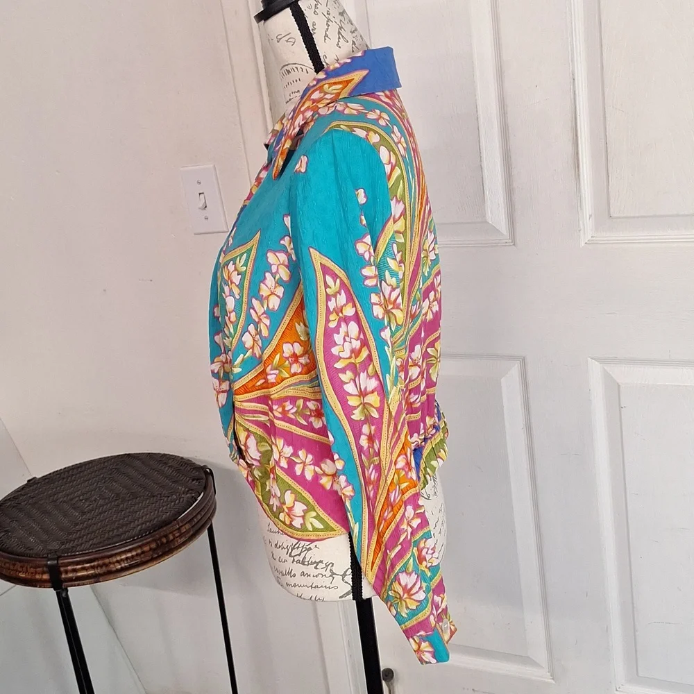 Haute Hippie Long Sleeve Boho Blouse V Neck Women Small - Picture 3 of 6